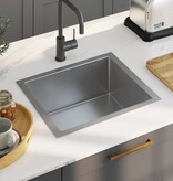 VidaXL Gootsteen handgemaakt roestvrij staal