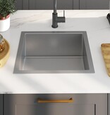 VidaXL Gootsteen handgemaakt roestvrij staal