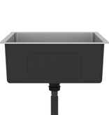 VidaXL Gootsteen handgemaakt roestvrij staal