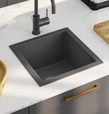 VidaXL Gootsteen handgemaakt roestvrij staal zwart