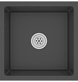 VidaXL Gootsteen handgemaakt roestvrij staal zwart