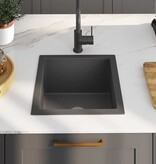 VidaXL Gootsteen handgemaakt roestvrij staal zwart