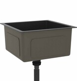 VidaXL Gootsteen handgemaakt roestvrij staal zwart