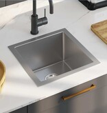 VidaXL Gootsteen handgemaakt roestvrij staal