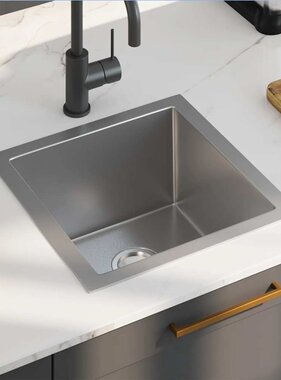 VidaXL Gootsteen handgemaakt roestvrij staal