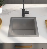 VidaXL Gootsteen handgemaakt roestvrij staal