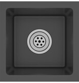 VidaXL Gootsteen handgemaakt roestvrij staal zwart