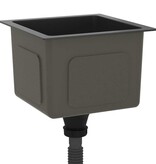 VidaXL Gootsteen handgemaakt roestvrij staal zwart