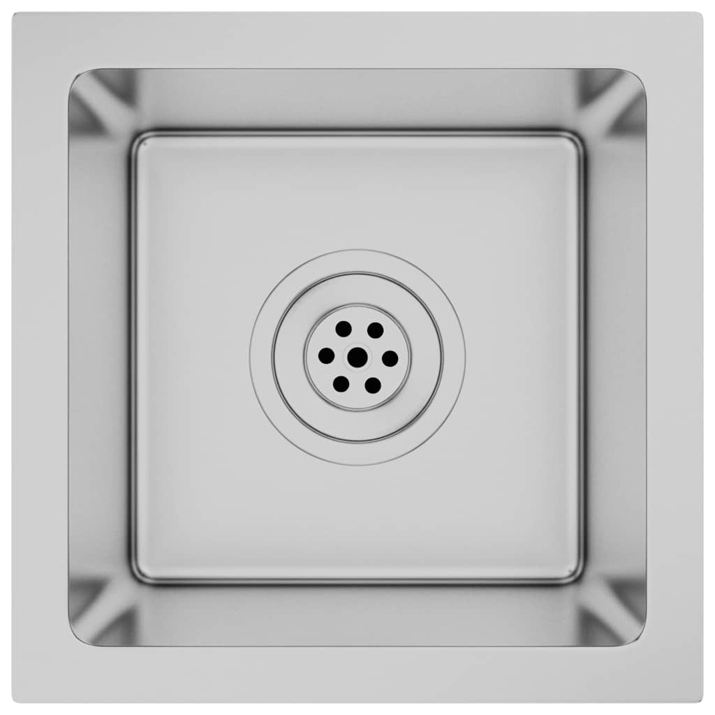 VidaXL Gootsteen handgemaakt roestvrij staal