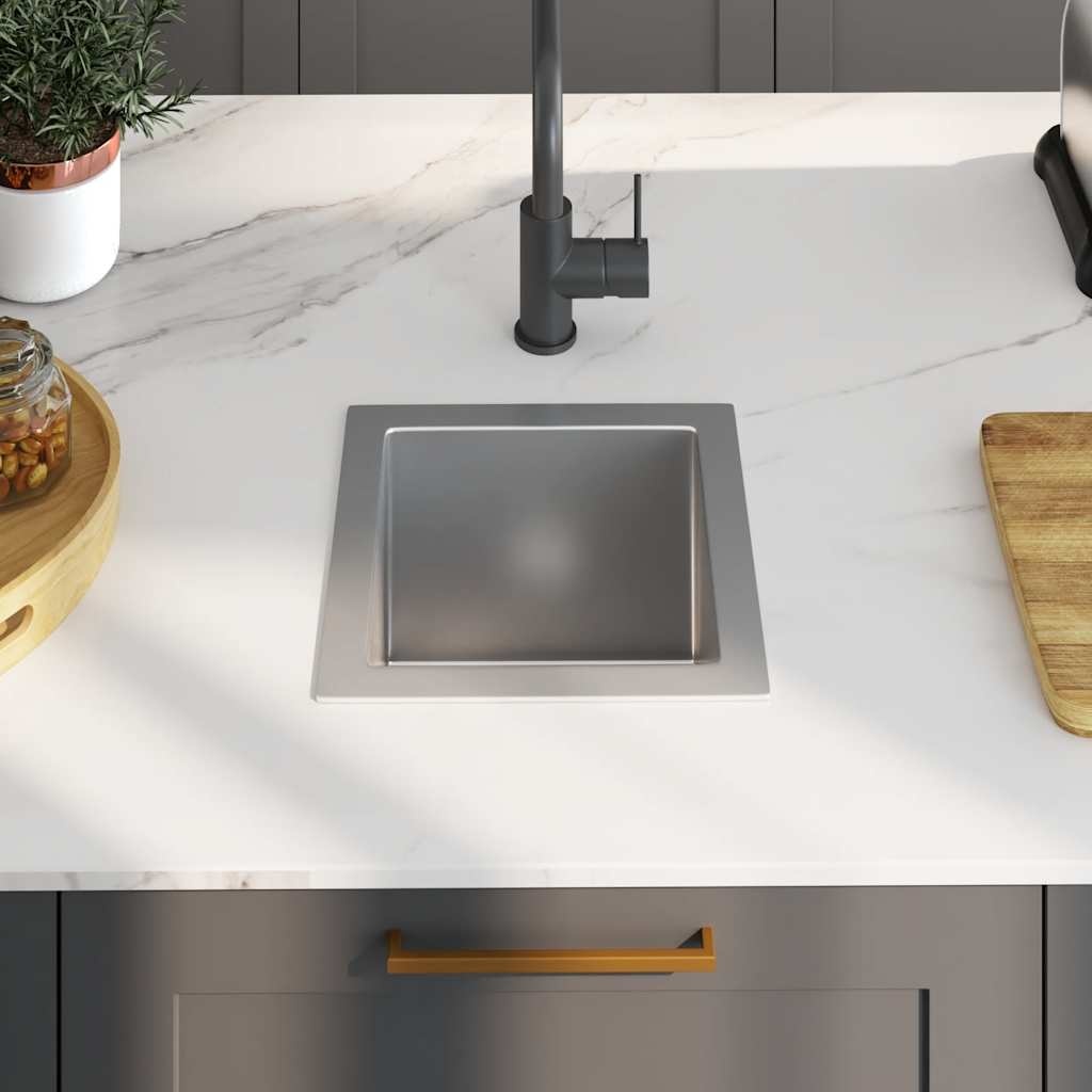 VidaXL Gootsteen handgemaakt roestvrij staal