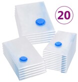 VidaXL Vacuümopbergzakken 20 st 3 maten