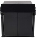 VidaXL Inbouwprullenbak uittrekbaar soft-close 48 L