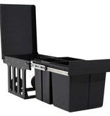 VidaXL Inbouwprullenbak uittrekbaar soft-close 48 L