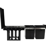 VidaXL Inbouwprullenbak uittrekbaar soft-close 48 L