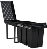 VidaXL Inbouwprullenbak uittrekbaar soft-close 36 L