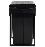 VidaXL Inbouwprullenbak uittrekbaar soft-close 36 L