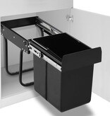 VidaXL Inbouwprullenbak uittrekbaar soft-close 20 L