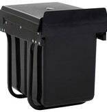 VidaXL Inbouwprullenbak uittrekbaar soft-close 20 L