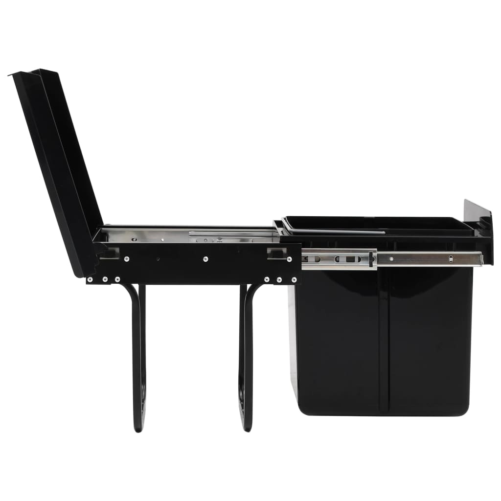 VidaXL Inbouwprullenbak uittrekbaar soft-close 20 L