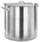 VidaXL Kookpan 71 L 45x45 cm roestvrij staal