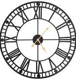 VidaXL Wandklok vintage-stijl met quartz-mechanisme XXL 60 cm metaal
