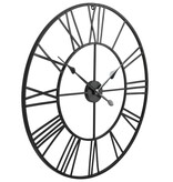 VidaXL Wandklok vintage-stijl met quartz-mechanisme XXL 80 cm metaal