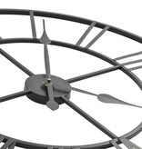 VidaXL Wandklok vintage-stijl met quartz-mechanisme XXL 80 cm metaal