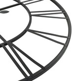 VidaXL Wandklok vintage-stijl met quartz-mechanisme XXL 80 cm metaal