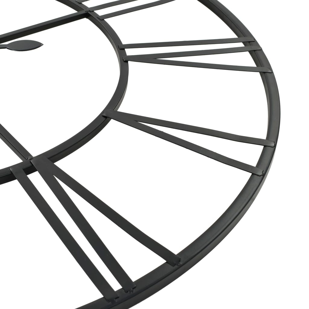 VidaXL Wandklok vintage-stijl met quartz-mechanisme XXL 80 cm metaal