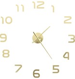 VidaXL 3D-wandklok 100 cm XXL modern goudkleurig