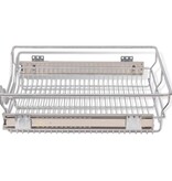 VidaXL Draadmanden uittrekbaar 2 st 500 mm zilverkleurig
