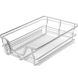 VidaXL Draadmanden uittrekbaar 2 st 400 mm zilverkleurig