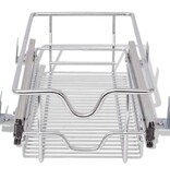 VidaXL Draadmanden uittrekbaar 2 st 300 mm zilverkleurig