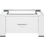 VidaXL Wasmachineverhoger met lade wit