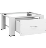 VidaXL Wasmachineverhoger met lade wit