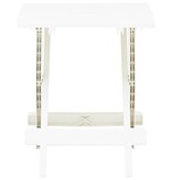 VidaXL Tuintafel inklapbaar 45x43x50 cm kunststof wit