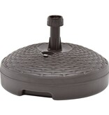 VidaXL Parasolvoet gevuld met zand/water 20 L kunststof rattan bruin
