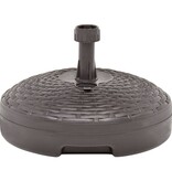 VidaXL Parasolvoet gevuld met zand/water 20 L kunststof rattan bruin