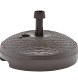 VidaXL Parasolvoet gevuld met zand/water 20 L kunststof rattan bruin