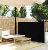 VidaXL Tuinscherm uittrekbaar 100x500 cm zwart