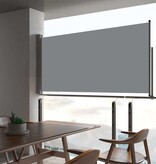 VidaXL Tuinscherm uittrekbaar 80x300 cm grijs