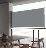 VidaXL Tuinscherm uittrekbaar 60x300 cm grijs