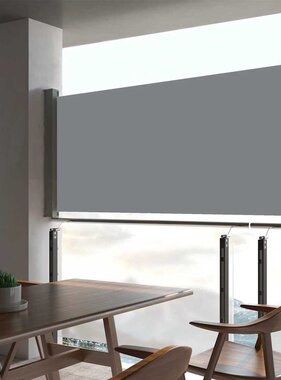 VidaXL Tuinscherm uittrekbaar 60x300 cm grijs