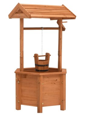 VidaXL Plantenbak wensput 40x40x84 cm vurenhout