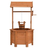 VidaXL Plantenbak wensput 40x40x84 cm vurenhout