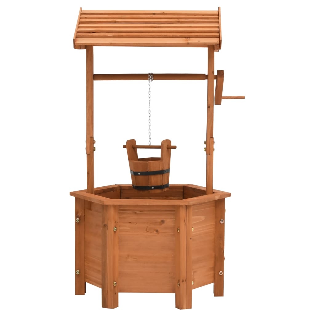 VidaXL Plantenbak wensput 40x40x84 cm vurenhout