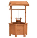 VidaXL Plantenbak wensput 40x40x84 cm vurenhout