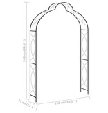 VidaXL Tuinboog 150x34x240 cm ijzer zwart