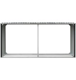 VidaXL Haardhoutschuur 330x92x153 cm gegalvaniseerd staal antraciet