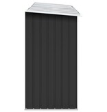 VidaXL Haardhoutschuur 330x84x152 cm gegalvaniseerd staal antraciet